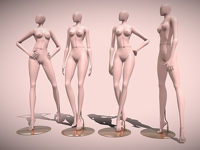 3d模特道具女人模型