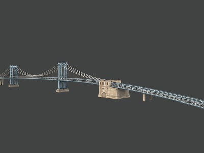 3d跨海大桥跨江大桥世界大桥模型