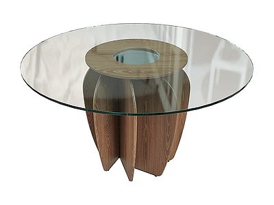 3d玻璃桌模型