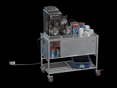 3d咖啡机咖啡机组合模型