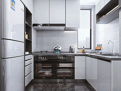 3d橱柜厨房电器厨具模型