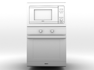 3d烤箱厨电电器厨房模型