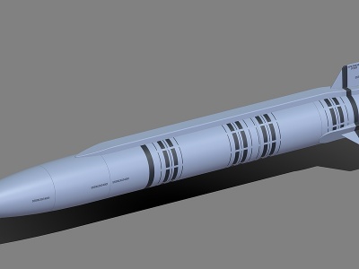 3d巡航导弹重磅炸弹洲际导弹模型