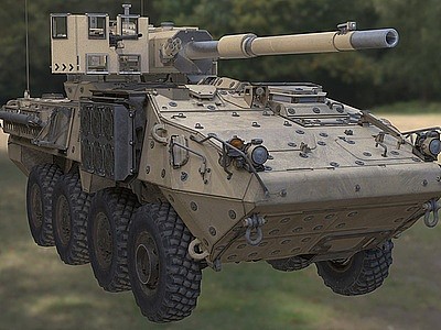 美国坦克车模型3d模型