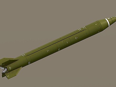 3d地空导弹防空导弹洲际导弹模型