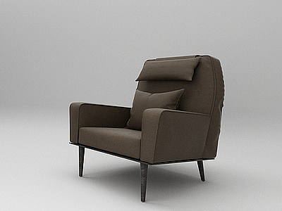 3d单椅单人沙发模型