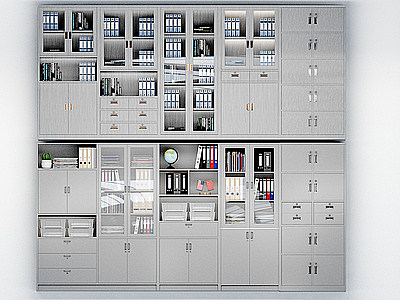3d办公室文件柜模型