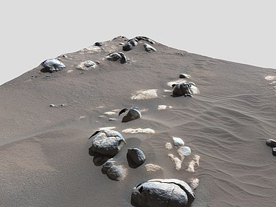 3d火星地面地形模型