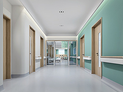 医院走廊模型3d模型