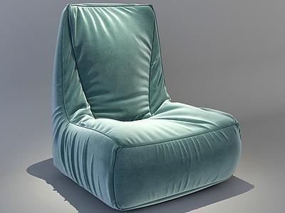 3d北欧懒人沙发休闲单椅模型