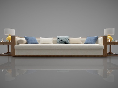 新中式风格沙发模型