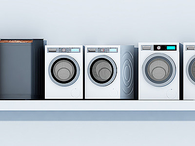 3d洗衣机模型