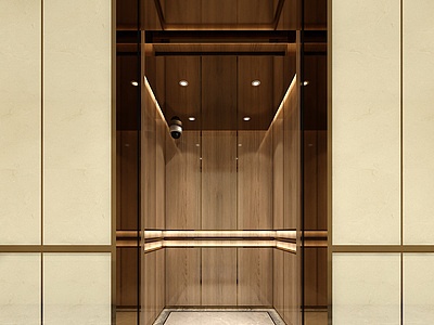 3d电梯间模型
