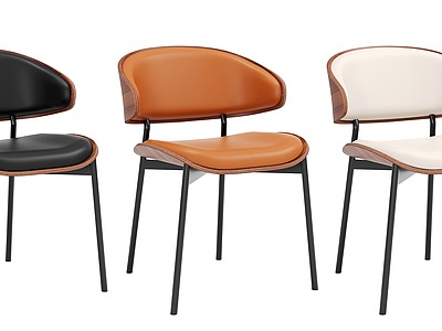 3d餐椅咖啡椅椅子模型