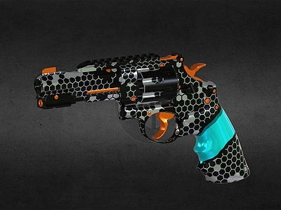3d玩具手枪玩具模型