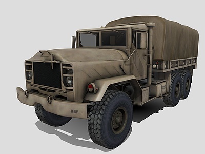 3d军用汽车军用卡车货车模型