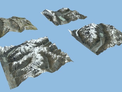 冰岛雪山模型