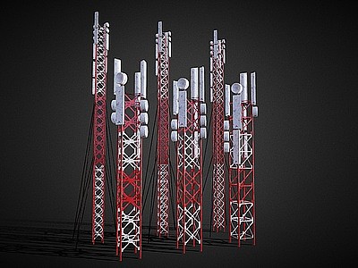 3d交通信号塔信号塔模型