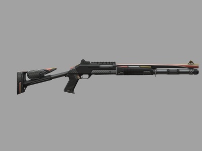 3d自动步枪儿童玩具玩具步枪模型