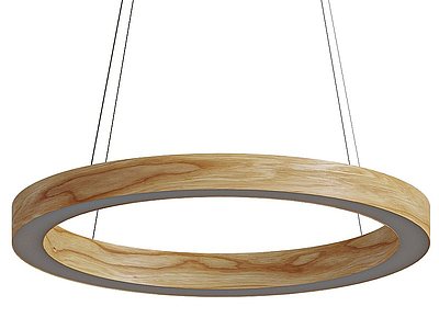 3d圆圈木环吊灯模型