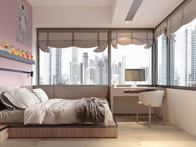 3d家居卧室模型