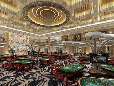 3d赌场大厅模型