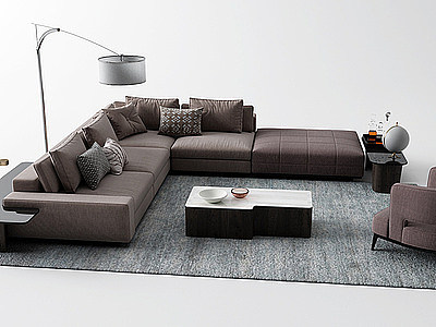3d后现代组合沙发模型