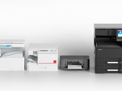 3d办公器材打印机复印件模型