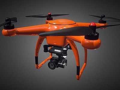3d无人机数码电器商用无人机模型