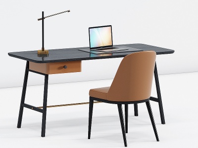 3d书桌椅模型
