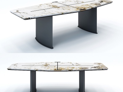 3d大理石餐桌模型