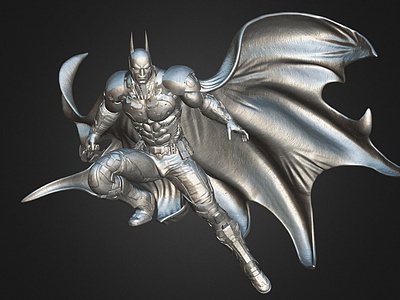 3d美式雕塑摆件蝙蝠侠雕塑模型