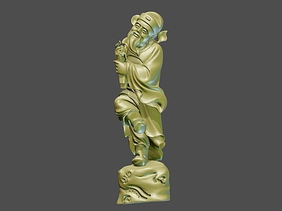 中式雕刻中式摆件中式木雕3d模型