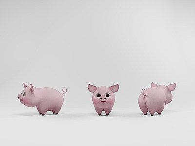 小猪玩具模型