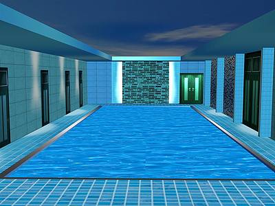 游泳池3d模型