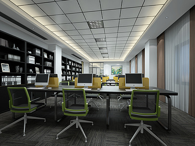 公司办公室3d模型