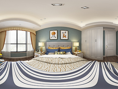 卧室全景模型3d模型