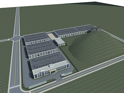 厂房厂区整体模型