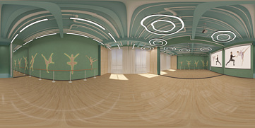 舞蹈室全景模型