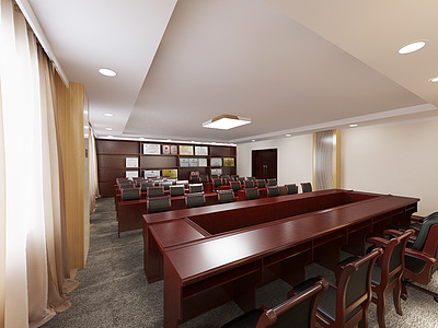 一建三分会议室整体模型