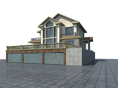 别墅模3d模型