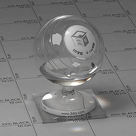 透明玻璃Vary材质球球