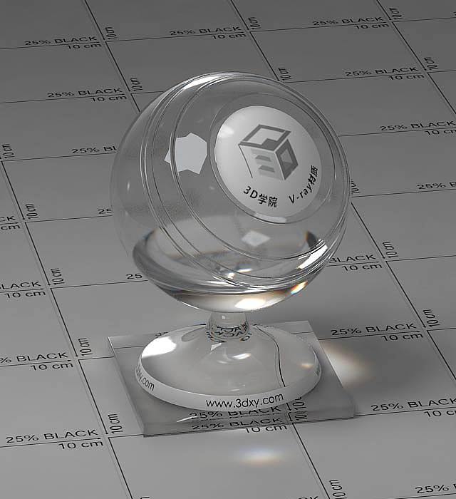 透明玻璃vray材质球