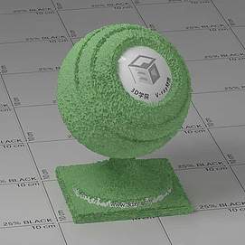 绿色毛巾Vary材质球球