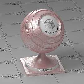 粉红色墙布Vary材质球球