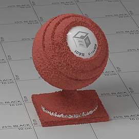 红色毛巾Vary材质球球