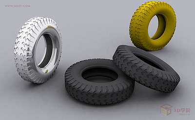 【建模技巧】3dmax制作简单汽车轮胎