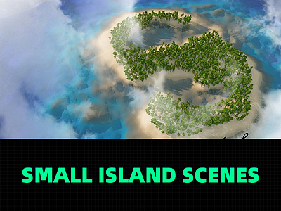 C4D制作海岛小场景