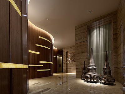酒店走廊3d模型3d模型