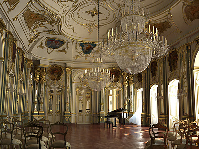 欧式豪华钢琴演奏厅整体模型
